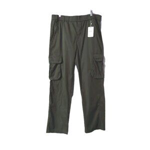 Flex Rover Men's Cargo Pants 2XL Green Elastic Waist NWT
